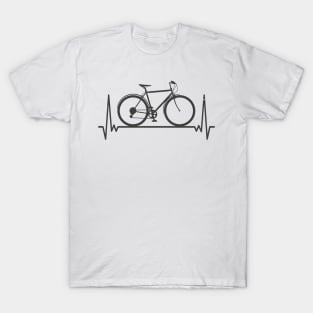 Cycling Shirt, Biking T shirt, Bicycle Shirts, Gifts for a Cyclist, Bike Rider Gifts, Cycling Funny Shirt - Hearthbeat Bike T-Shirt